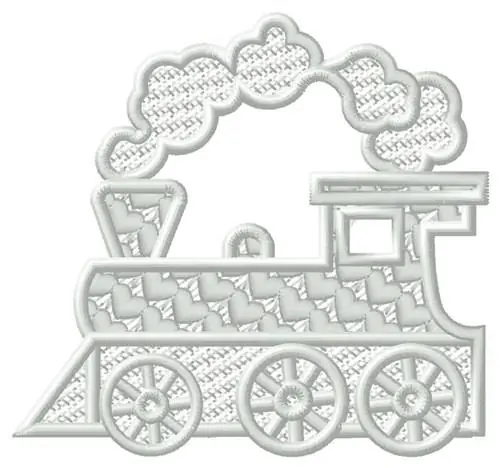 Affordable FSL Train Embroidery Design
