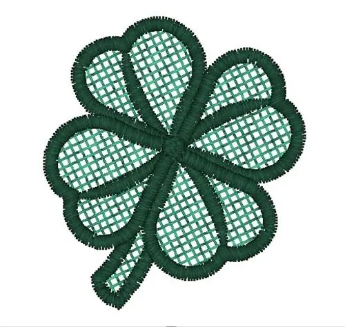Free Standing Lace Shamrock Embroidery Design Crafted