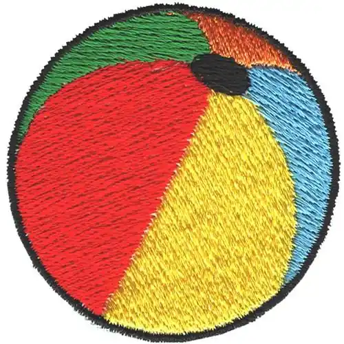 Beach Ball Embroidery Design Low Price