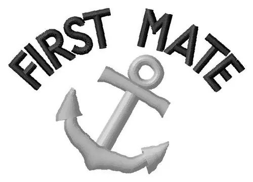 First Mate Embroidery Design Clearance