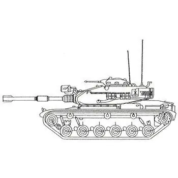 Tank Outline Embroidery Design Express Delivery