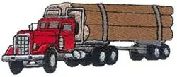 Seasonal Sale Log Hauler Embroidery Design