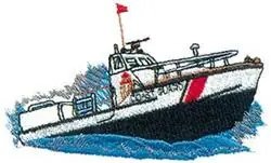 Coast Guard Boat Embroidery Design Save Now