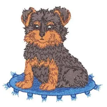 Final Sale Yorkie Embroidery Design