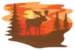 Must Have Moose Silhouette Embroidery Design