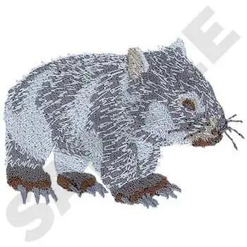 Trending Wombat Embroidery Design