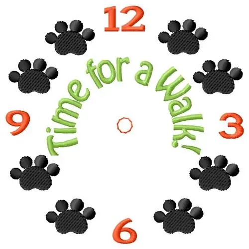 Time For A Walk Embroidery Design Factory Price