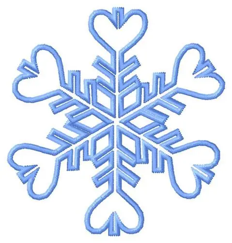 Express Delivery Snowflake Embroidery Design