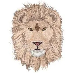 Trusted Brand Lion Head Embroidery Design