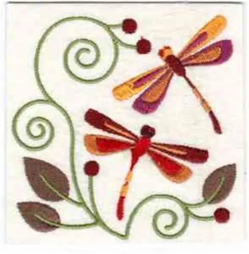 Jacobean Dragonflies Embroidery Design Must Have