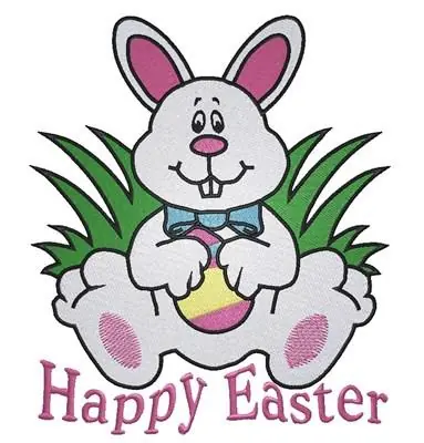 Best Seller Happy Easter Bunny Embroidery Design