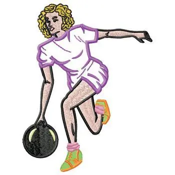Bowling Embroidery Design Professional Grade