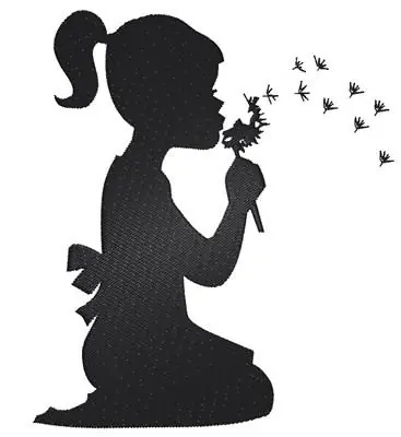 Instant Buy Dandelion Girl Embroidery Design