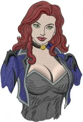 Don’t Miss Out Sexy Redhead Woman Embroidery Design