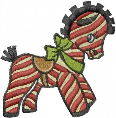 Zebra Toy Horse Embroidery Design Top Rated
