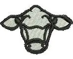 Limited Edition Cows Head Embroidery Design
