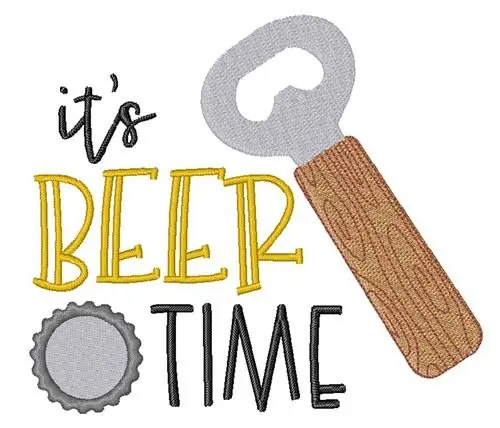 Brand New It s Beer Time Embroidery Design