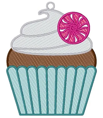 Clearance FSL Cupcake Ornament Embroidery Design