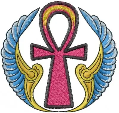 Certified Egyptian Ankh Embroidery Design