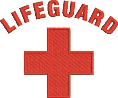 Lifeguard Embroidery Design Flash Sale