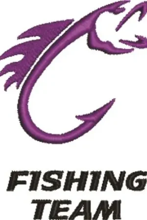 Fishing Team Embroidery Design Latest