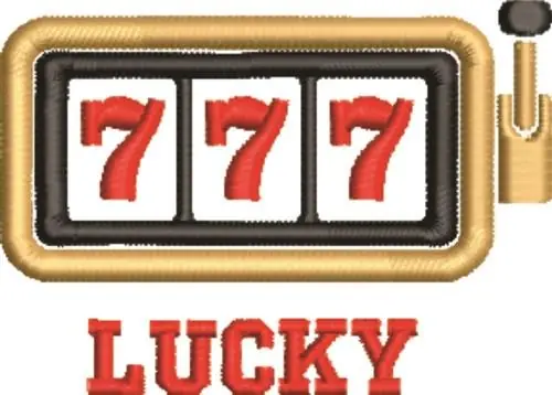 Free Returns Lucky 7s Embroidery Design