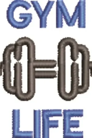 Gym Life Embroidery Design While Supplies Last