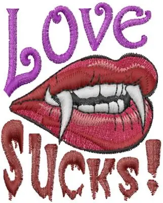Love Sucks Embroidery Design Exclusive Offer
