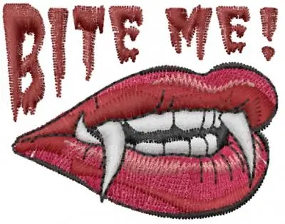 Price Drop Bite Me Embroidery Design