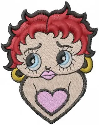 Betty Boop Embroidery Design Exclusive