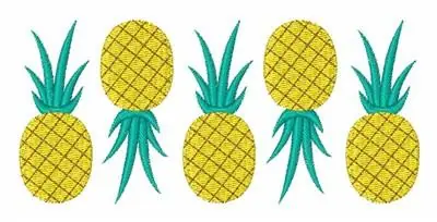 Pineapple Fruit Embroidery Design Latest