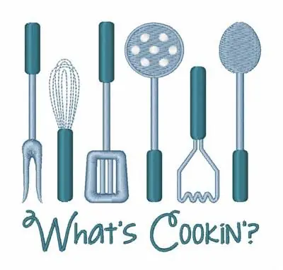 Whats Cookin Embroidery Design Crafted