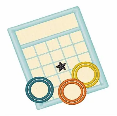 Latest Bingo Game Embroidery Design