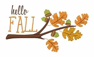 Trusted Brand Hello Fall Embroidery Design