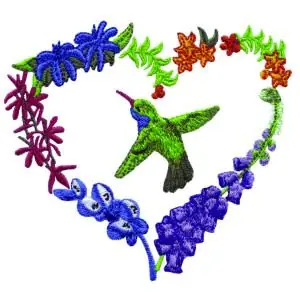 Get Yours Hearts and Flowers Embroidery Design
