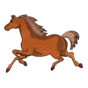 Express Delivery Horse Embroidery Design
