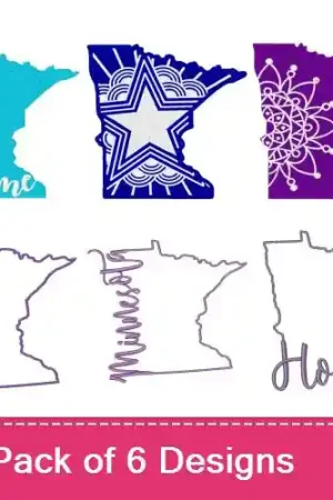 Minnesota Embroidery design pack by Crafty Little Nodes,  Embroidery Packs on EmbroideryDesigns.com Buy Online