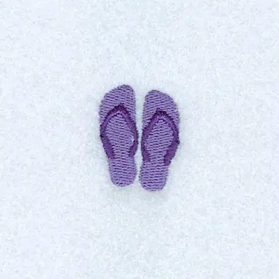 Authentic Mini Flip Flops Embroidery Design