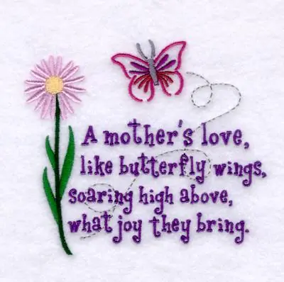 Mothers Love Embroidery Design Factory Price