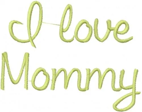 I Love Mommy Embroidery Design Buy Today