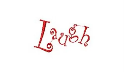 Free Shipping Laugh Embroidery Design