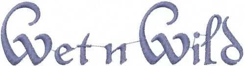 Premium Wet N Wild Embroidery Design