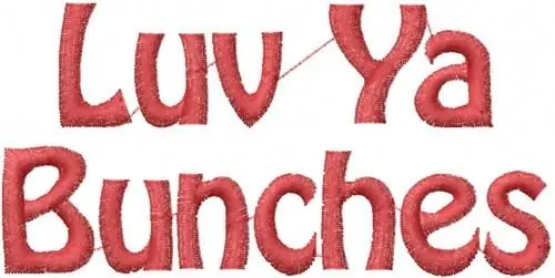 Editor’s Pick Luv Ya Bunches Embroidery Design