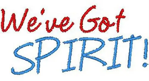 Order Now Got Spirit Embroidery Design