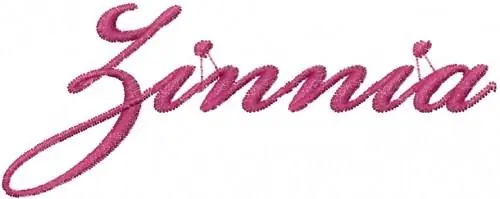 Discount Zinnia Embroidery Design