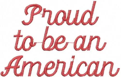Proud American Embroidery Design Limited Edition