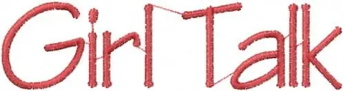 Girl Talk Embroidery Design One Day Deal