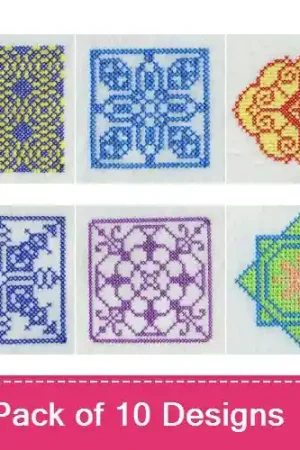 Premium Cross Stitch 002 Embroidery design pack by Premium Embroidery,  Embroidery Packs on EmbroideryDesigns.com