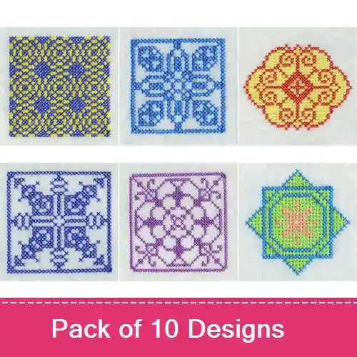 Premium Cross Stitch 002 Embroidery design pack by Premium Embroidery, Embroidery Packs on EmbroideryDesigns.com