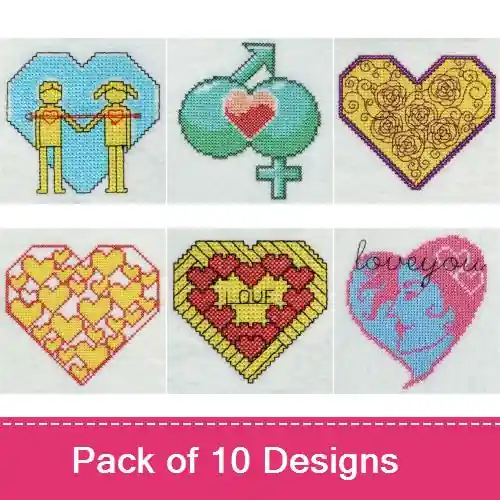 Cross Stitch 004 Embroidery design pack by Premium Embroidery, Embroidery Packs on EmbroideryDesigns.com Certified